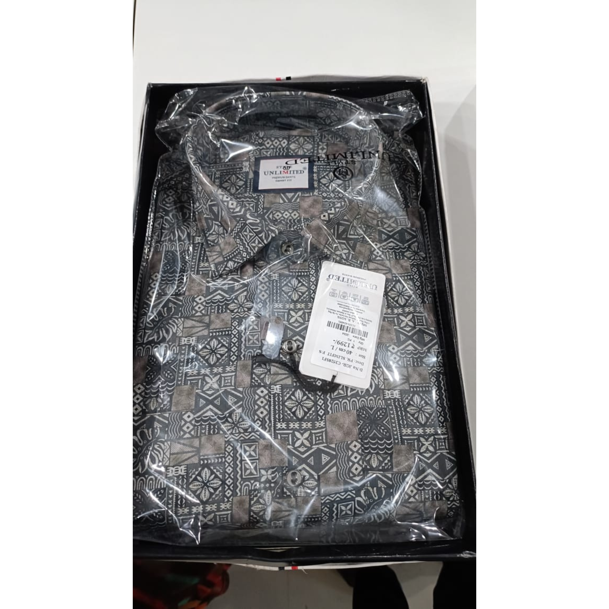 Style Unlimited Men's Designer Printed Shirt With 100% Cotton
