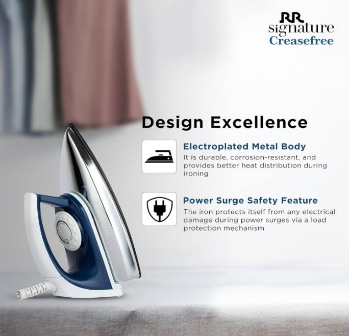 RR Signature Creasefree Dry Iron 800w - Image 2