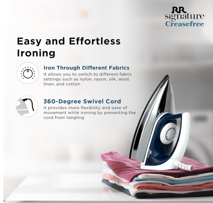 RR Signature Creasefree Dry Iron 800w - Image 3
